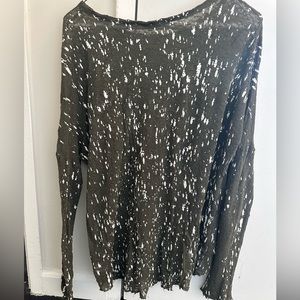 Generation Love grey and white long sleeve top